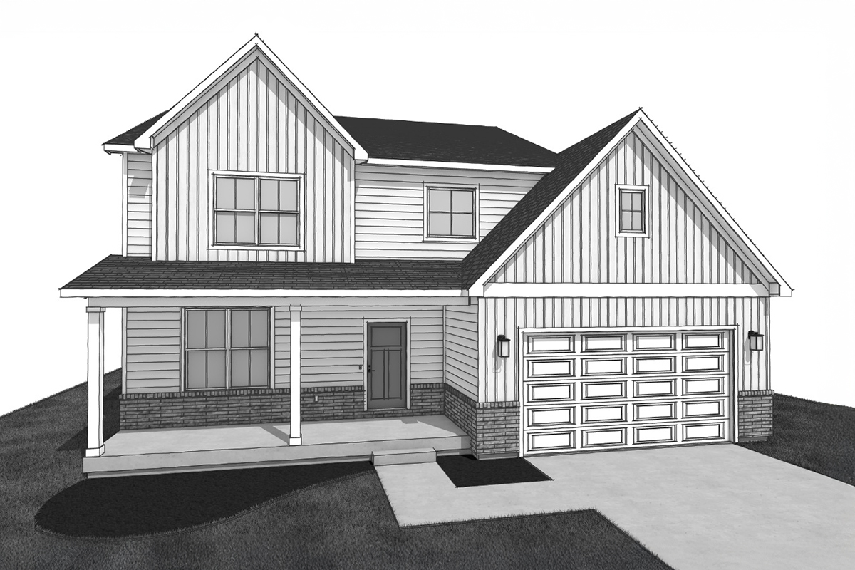 Owen Elevation A Farmhouse